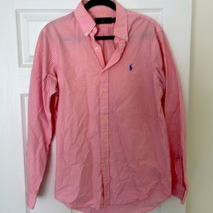 Ralph Lauren men’s Oxford, shirt, pink size, medium